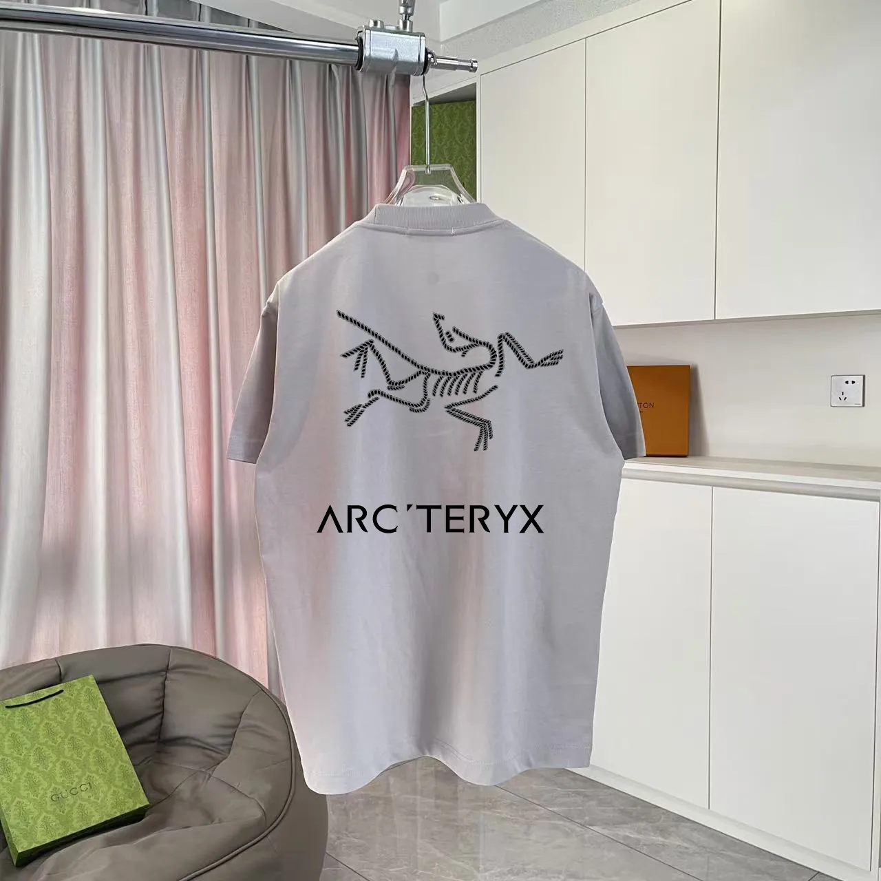 ARCTERYX* 2025 New Arrival logo t g Same Style Size：S M L XL XXL ：Black White Green Gray